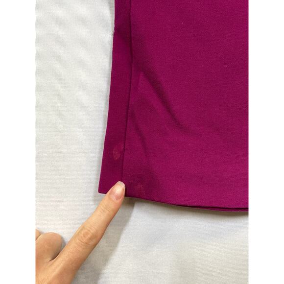 TRINA TURK Jarreau Colette Luxe Cropped Trouser Pants Fuschia Pink Size 4 - Picture 9 of 13